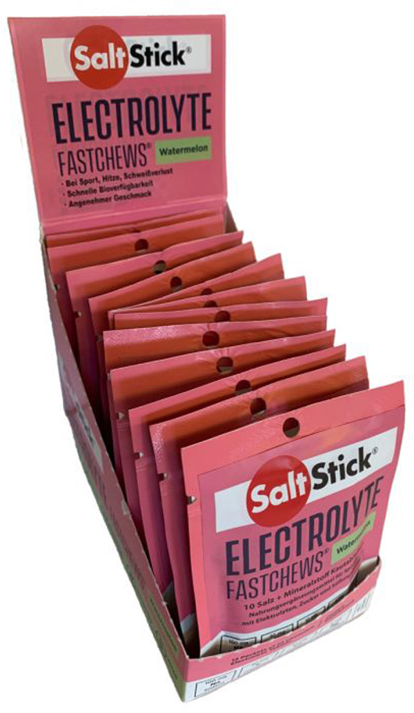 Salt Stick Fast Chews Elektrolyt-Kautabletten Box 12 Zip-Packs