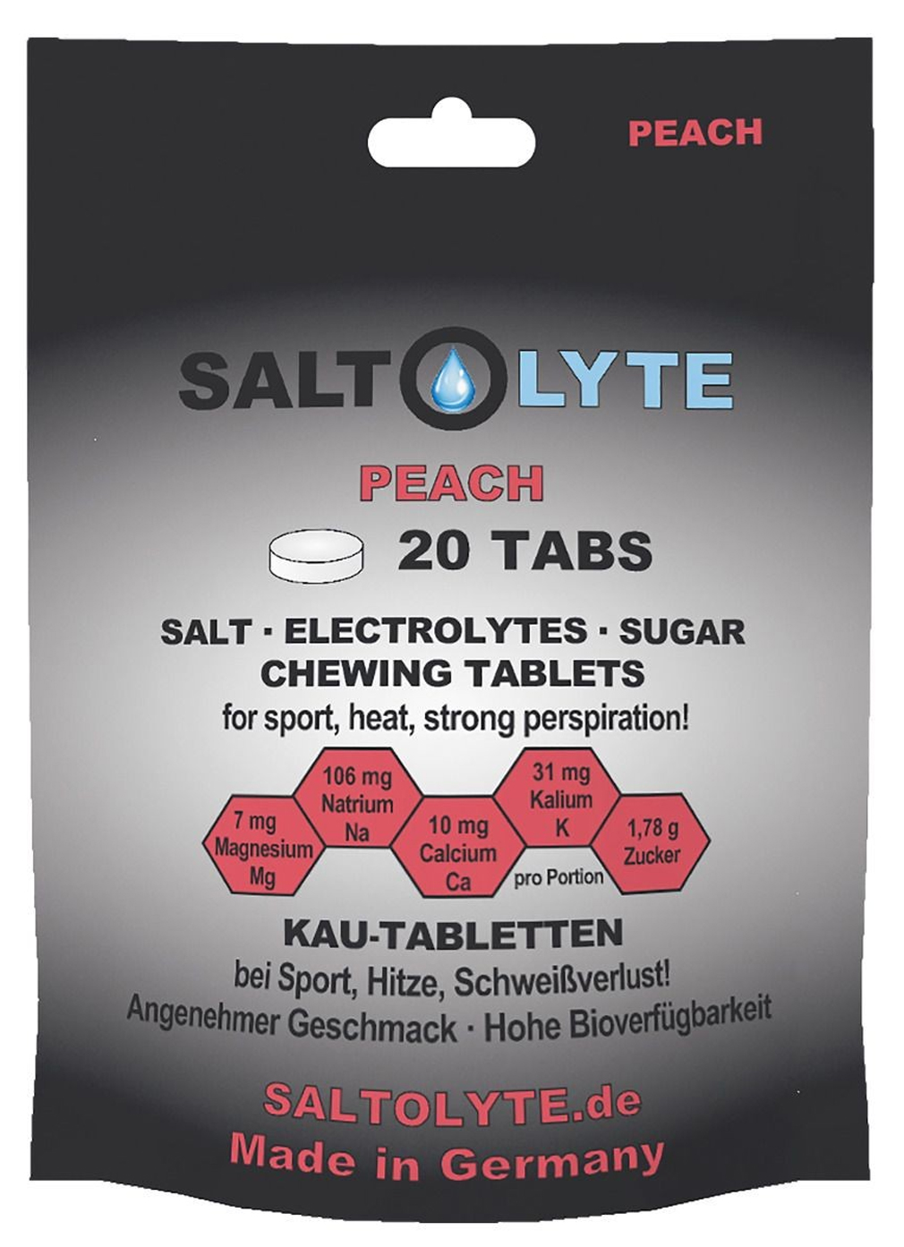 Saltolyte Chewing Tablets Beutel 20 Elektrolyt-Kautabletten