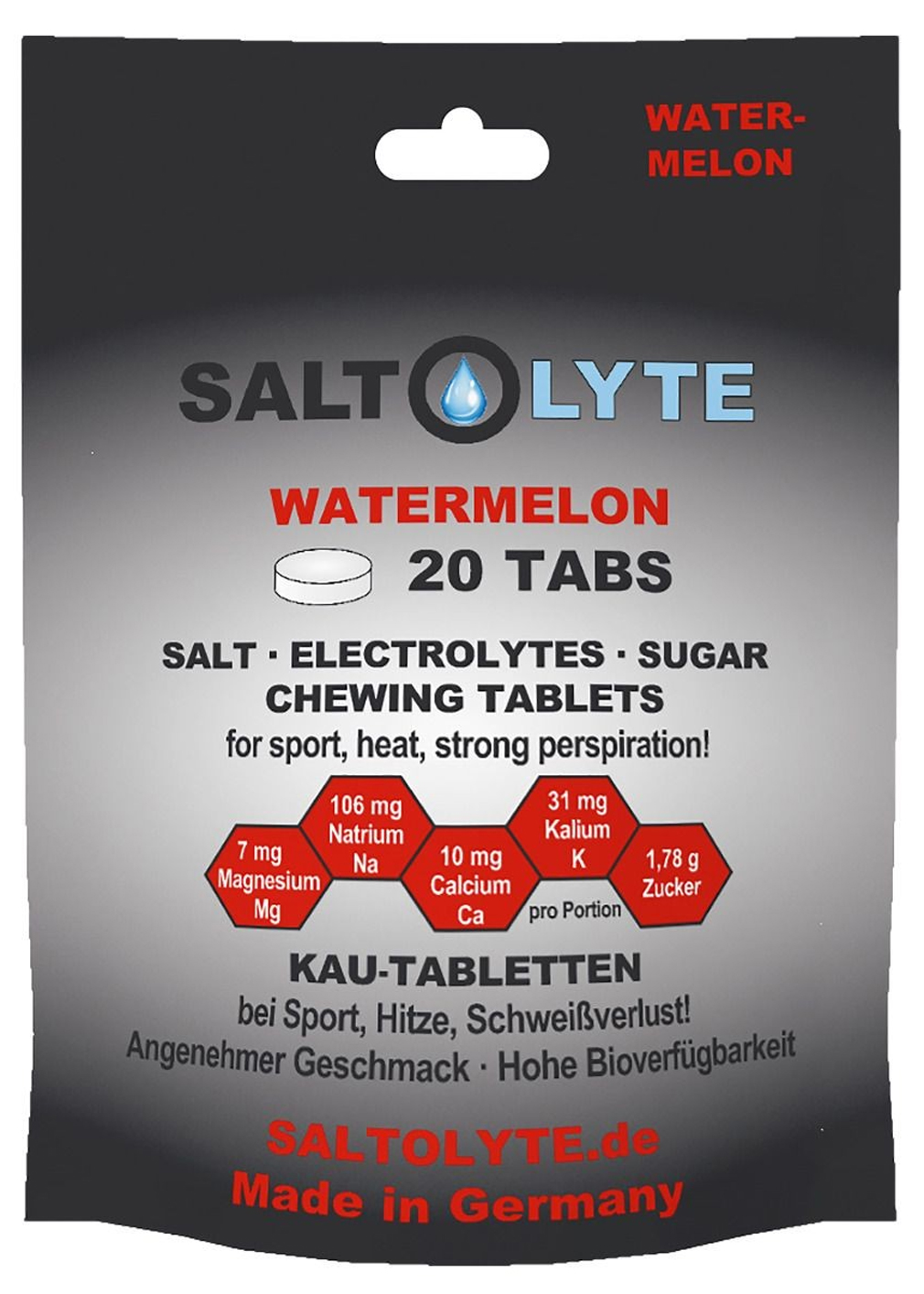 Saltolyte Chewing Tablets Beutel 20 Elektrolyt-Kautabletten