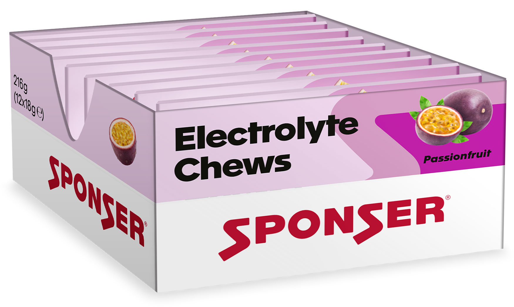 Sponser Electrolyte Chews Box 12 Schachteln 18g