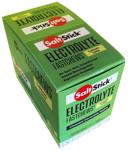 Salt Stick Fast Chews Elektrolyt-Kautabletten Box 12 Zip-Packs