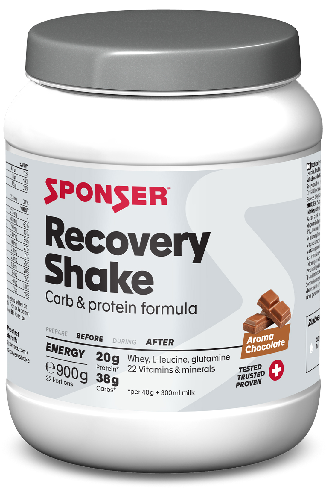 Sponser Recovery Shake 900g