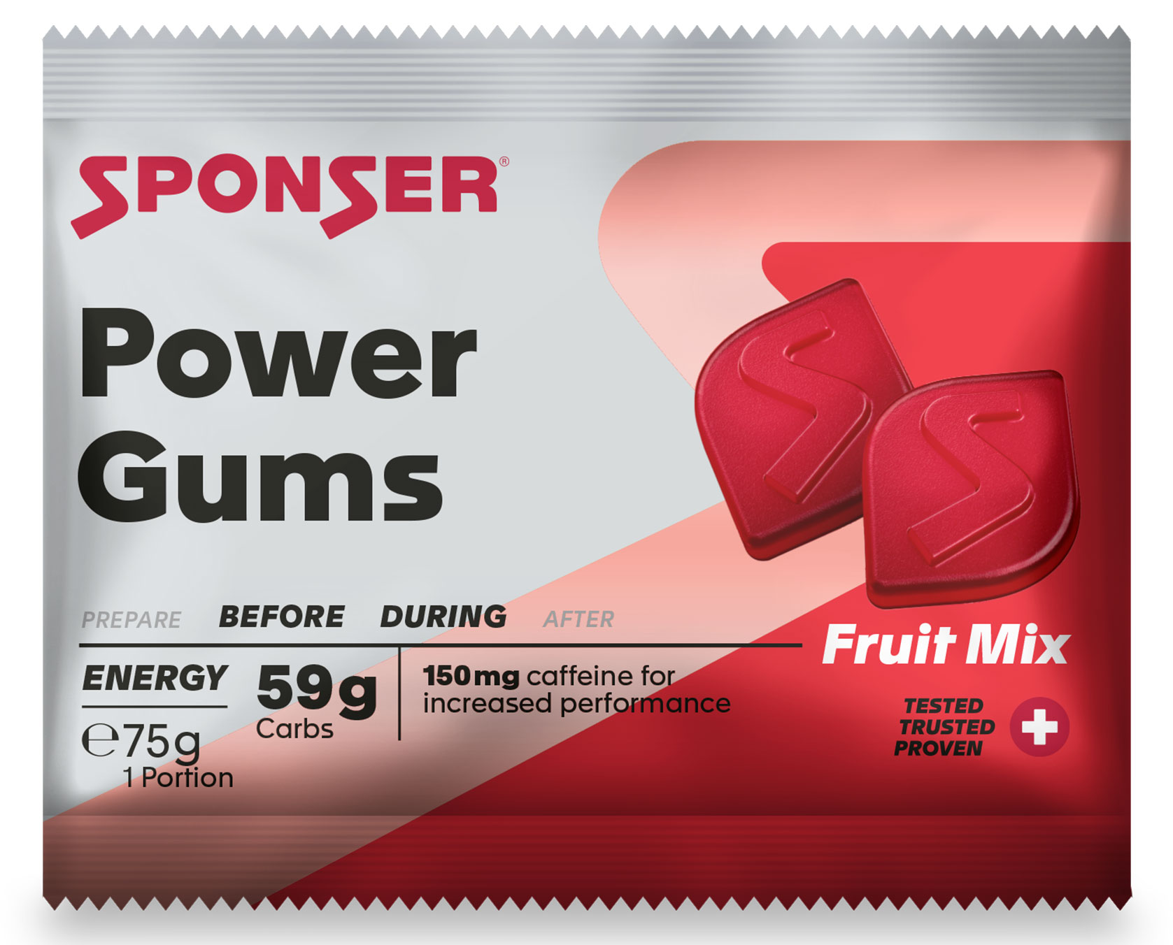 Sponser Power Gums 75g Beutel