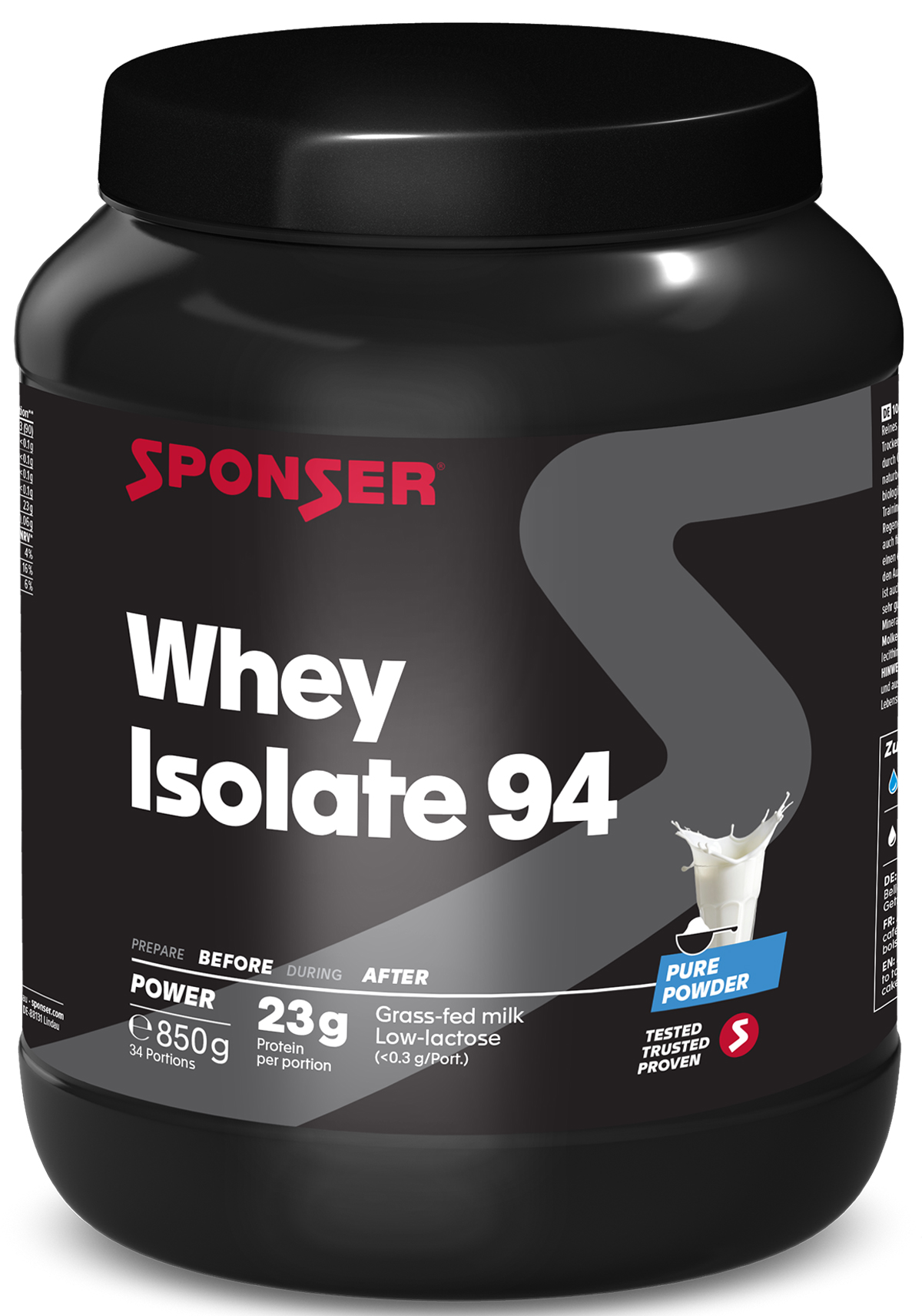 Sponser Whey Isolate 94 CFM 850g