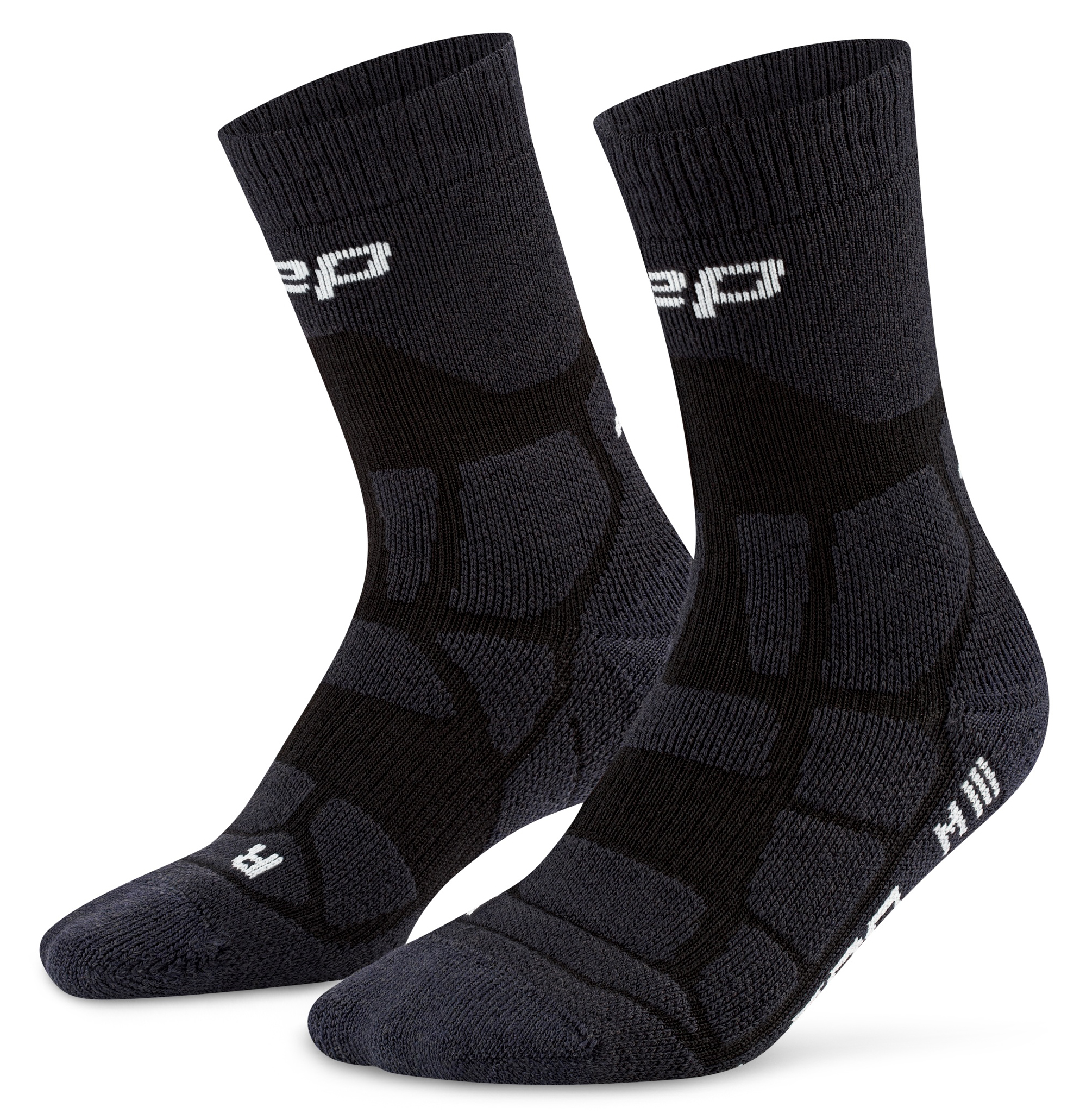 CEP Hiking Max Cushion Compression Mid Cut Socks 2.0 Damen Schwarz