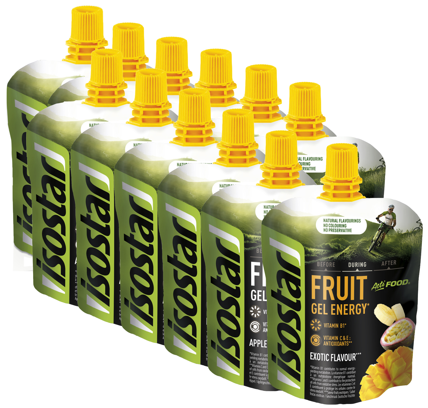 Isostar Fruit Energy Gel 12 Beutel 90g