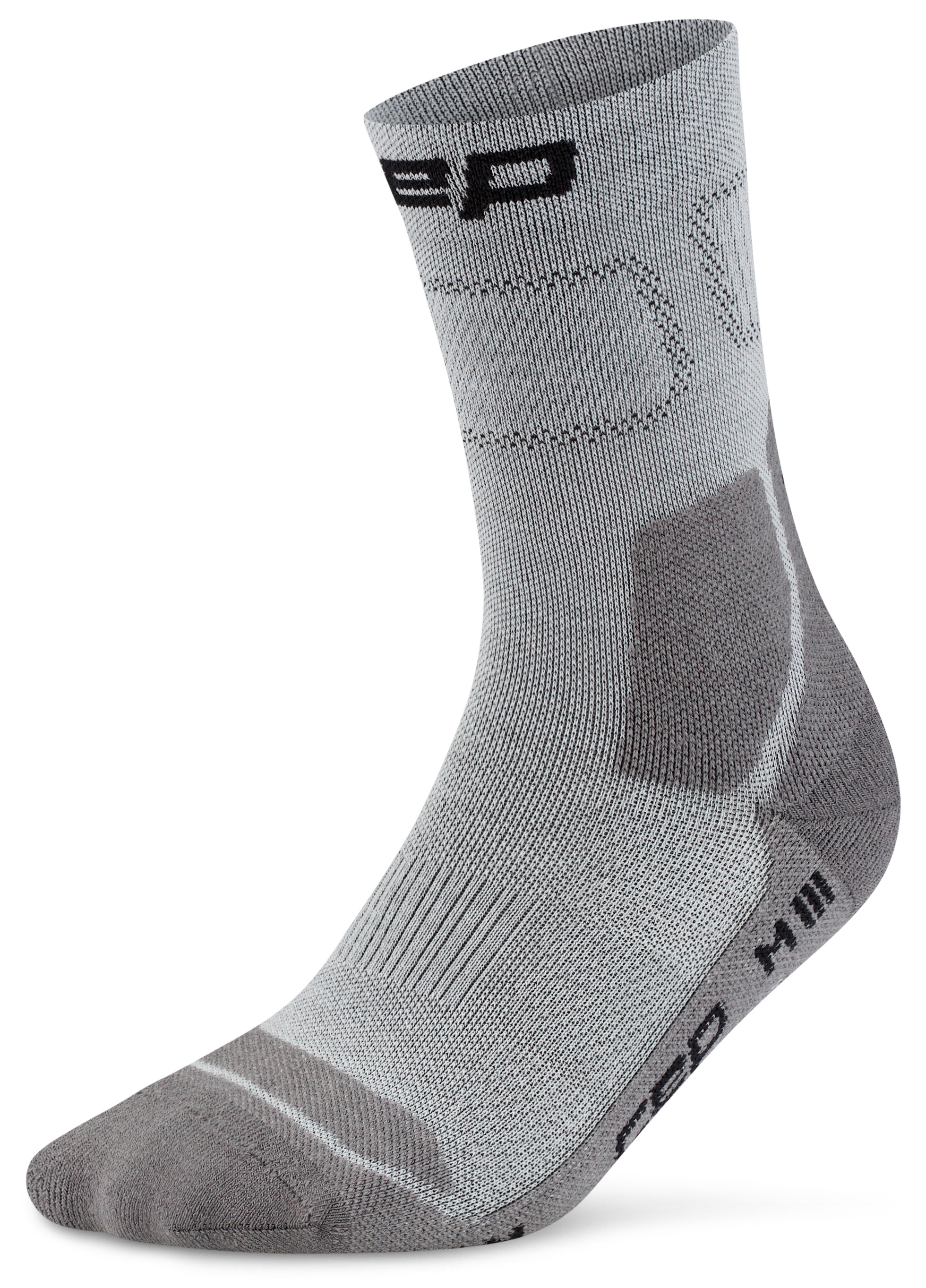 CEP Hiking Light Cushion Compression Mid Cut Socks Herren Grau Dunkelgrau
