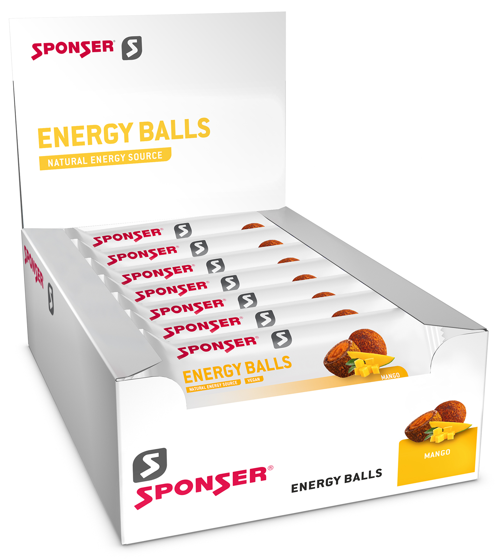 Sponser Energy Balls Karton 18 Beutel 45g