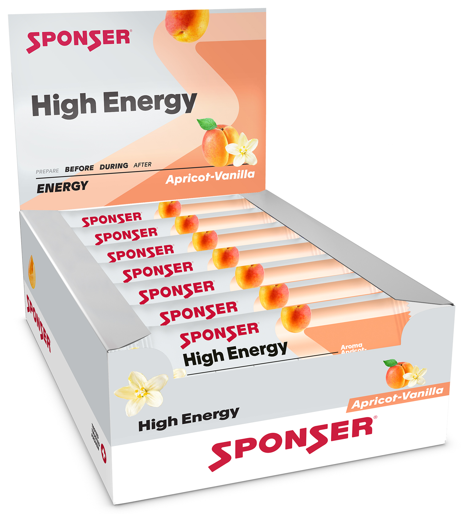 Sponser High Energy Bar Karton 30 Riegel 45g