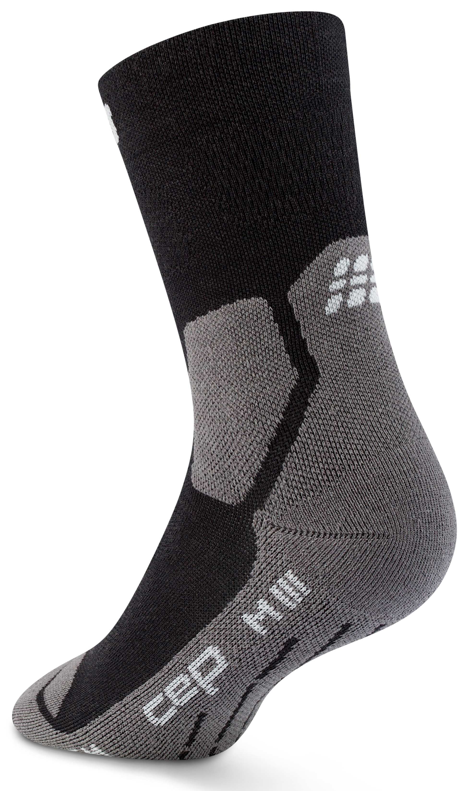 CEP Hiking Light Cushion Compression Mid Cut Socks Herren Schwarz Grau