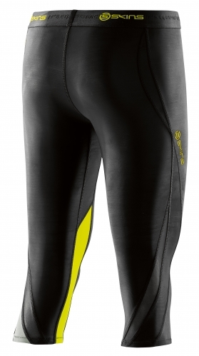 Skins DNAmic Compression 3/4 Tight Damen Black/Limoncello