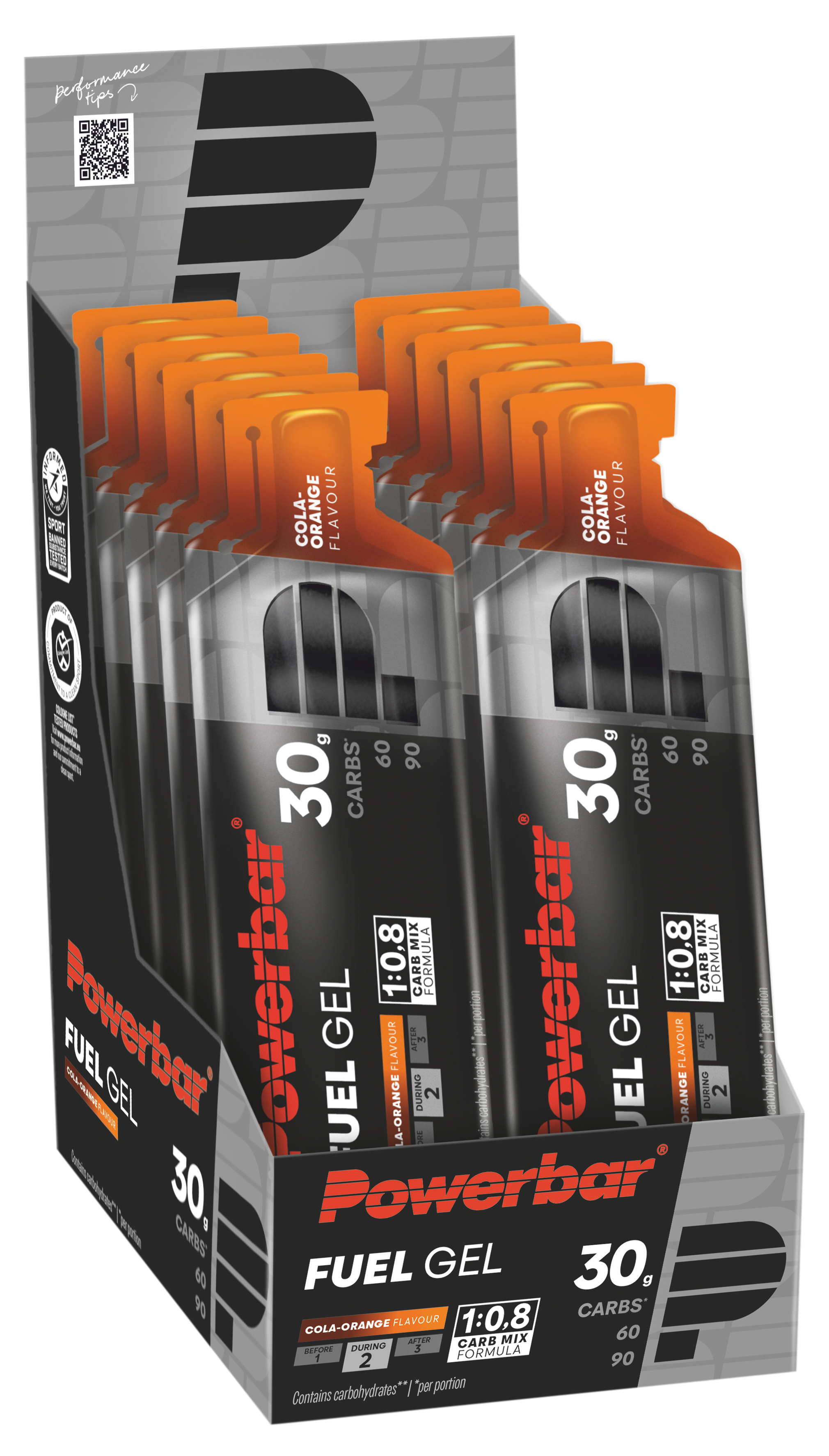 Powerbar Fuel 30 Gel Box 12 Beutel 50ml
